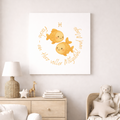 Fische - Baby Boy - Leinwand 50x50cm