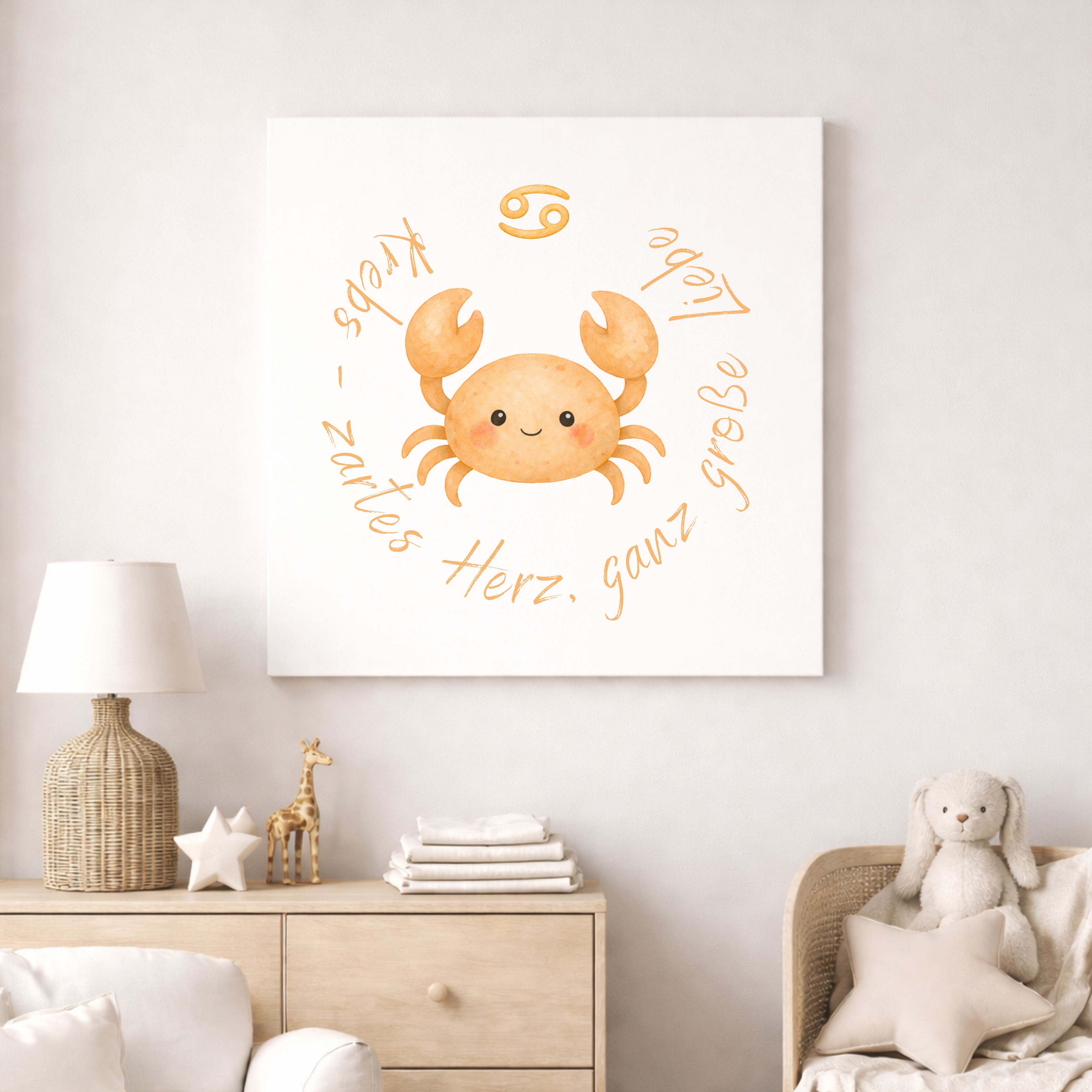 Krebs - Baby Boy - Leinwand 50x50cm