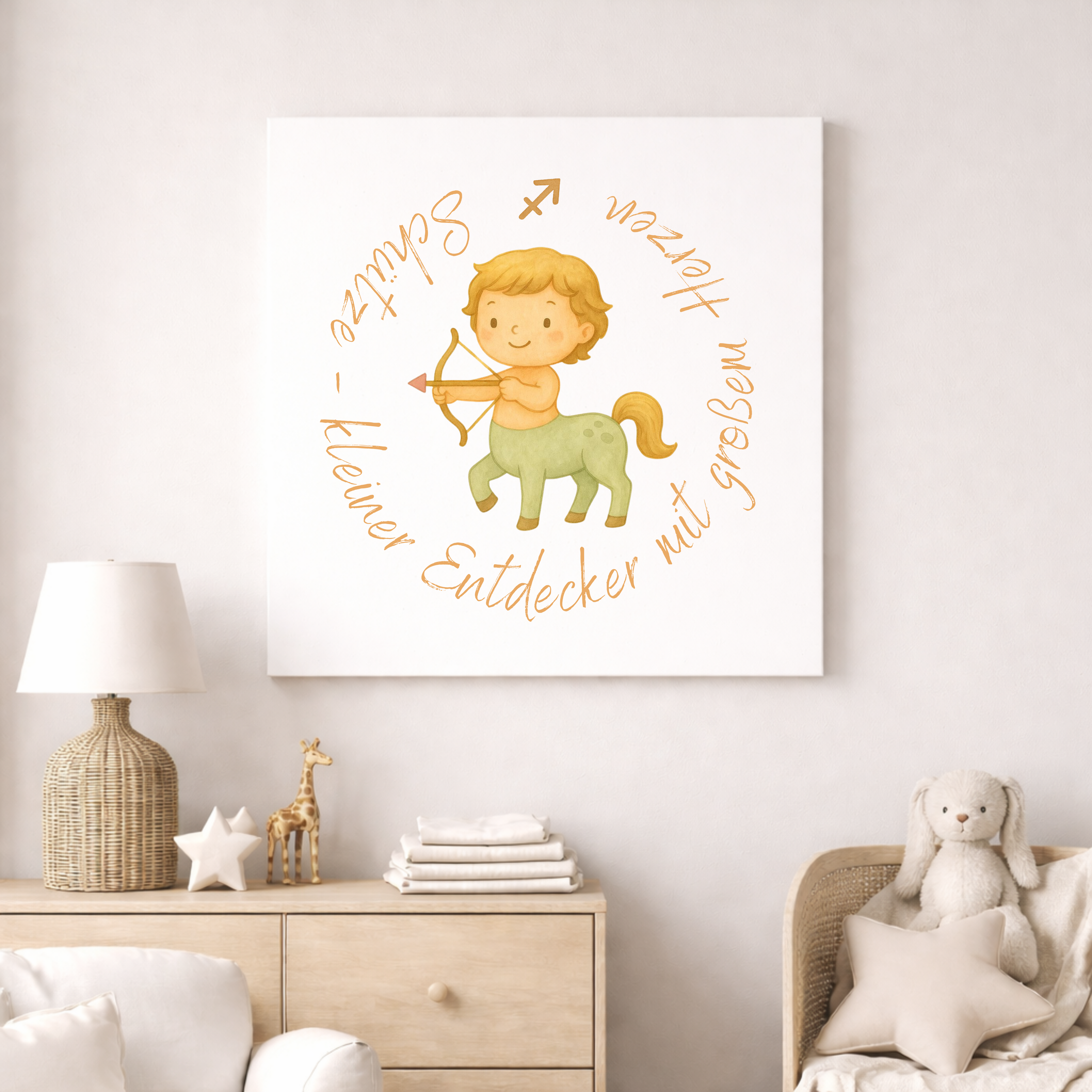 Schütze - Baby Boy - Leinwand 50x50cm