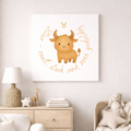 Stier - Baby Boy - Leinwand 50x50cm