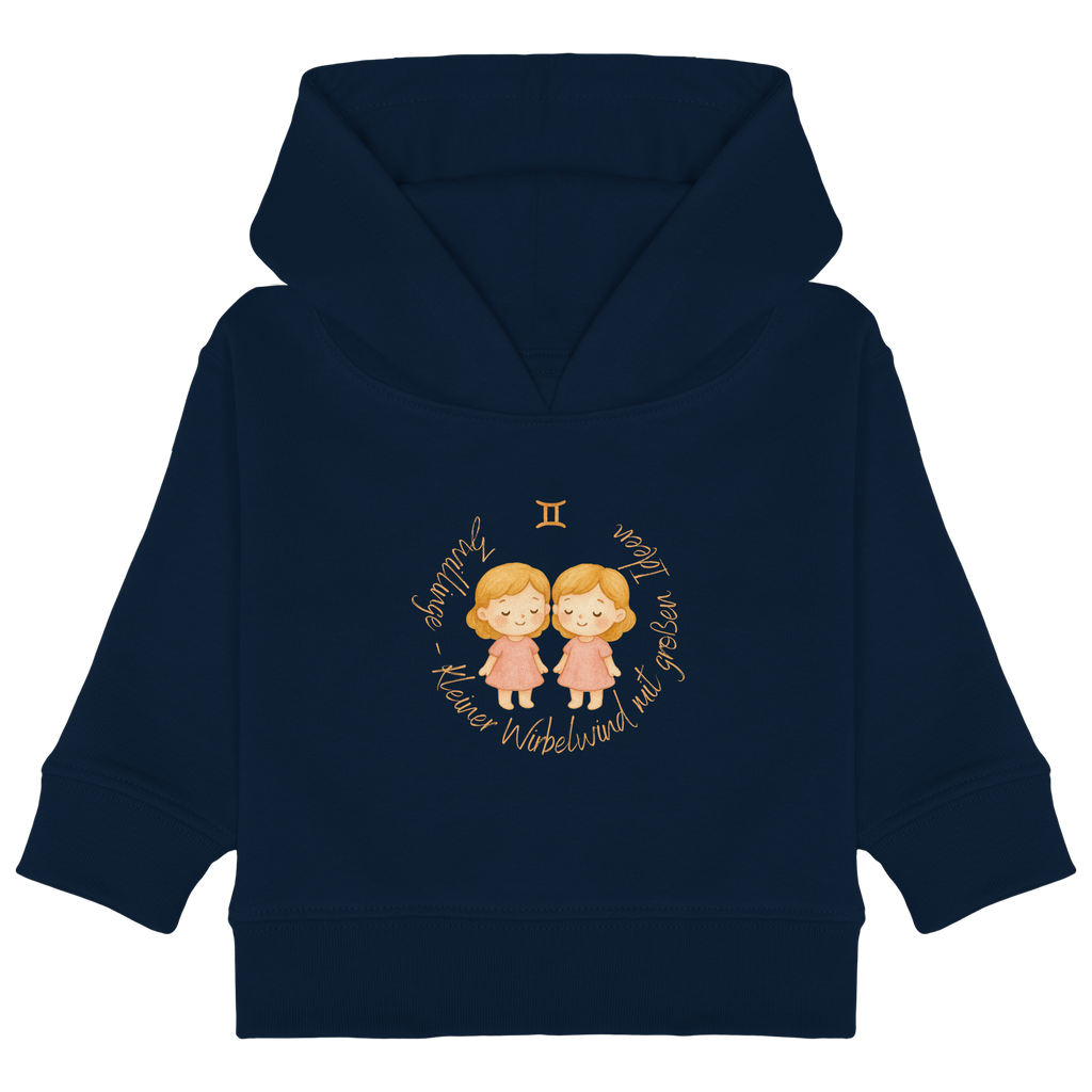 Zwillinge - Baby Girl - Baby Organic Hoodie
