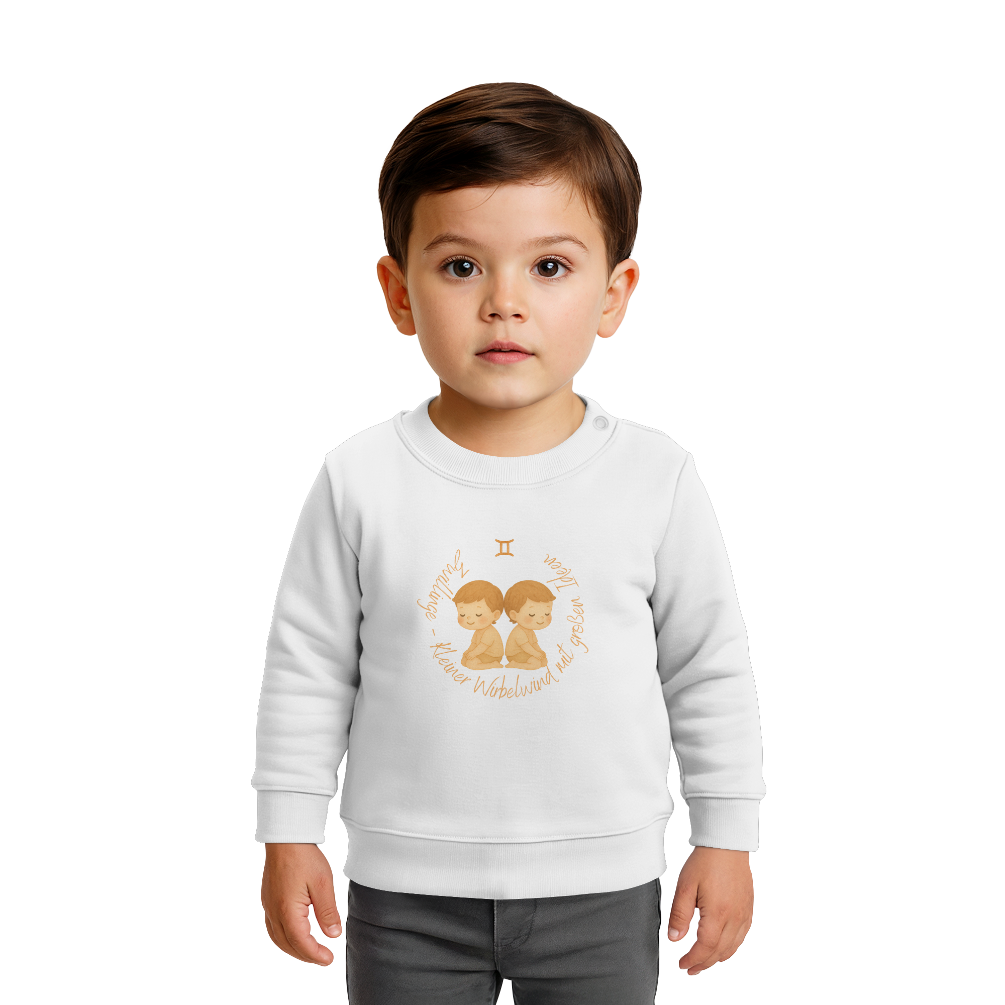 Zwillinge - Baby Boy - Baby Organic Sweatshirt