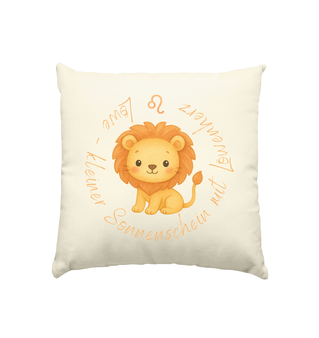 Löwe - Baby Boy - Kissen natur 40x40cm