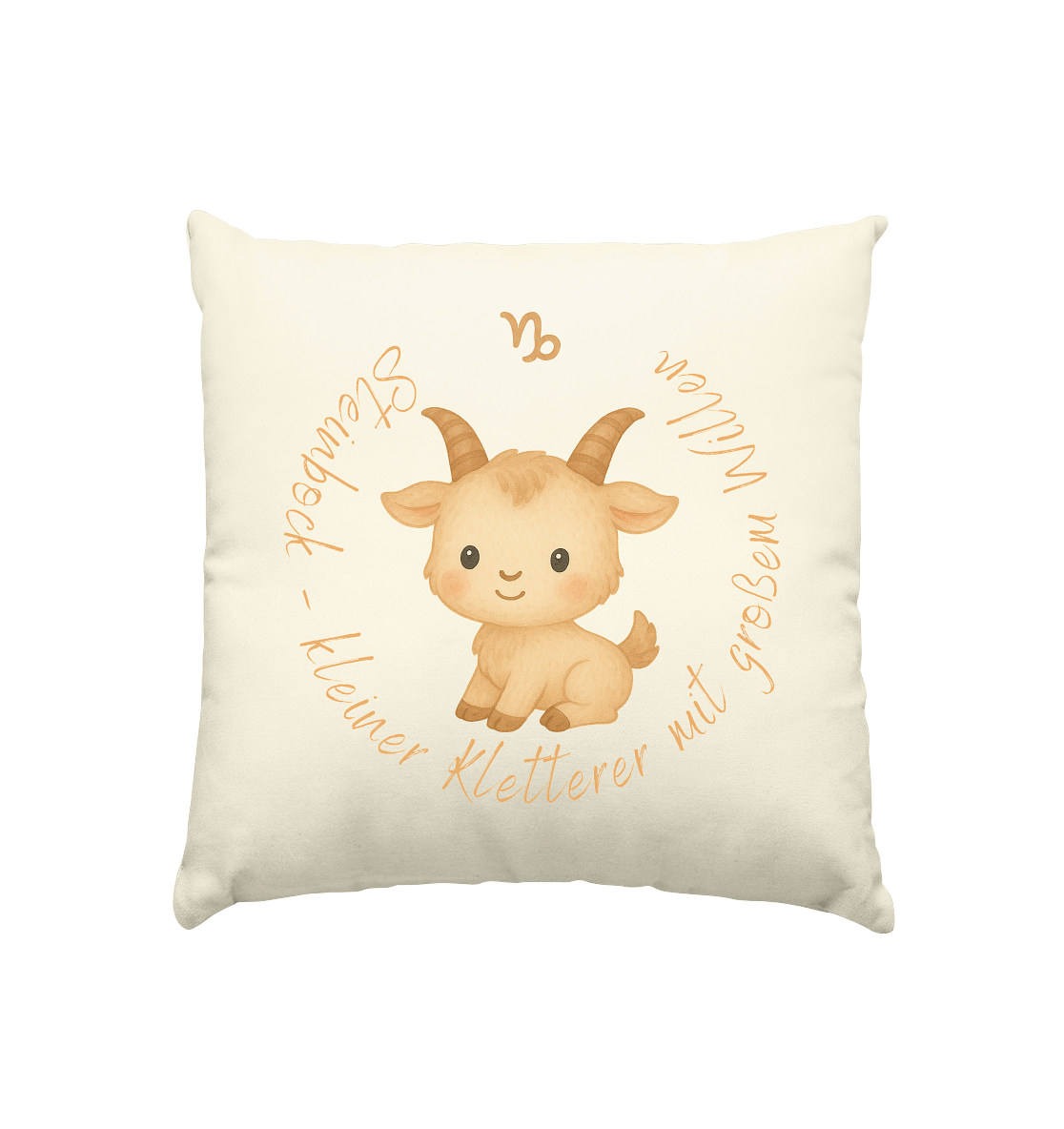 Steinbock - Baby Boy - Kissen natur 40x40cm