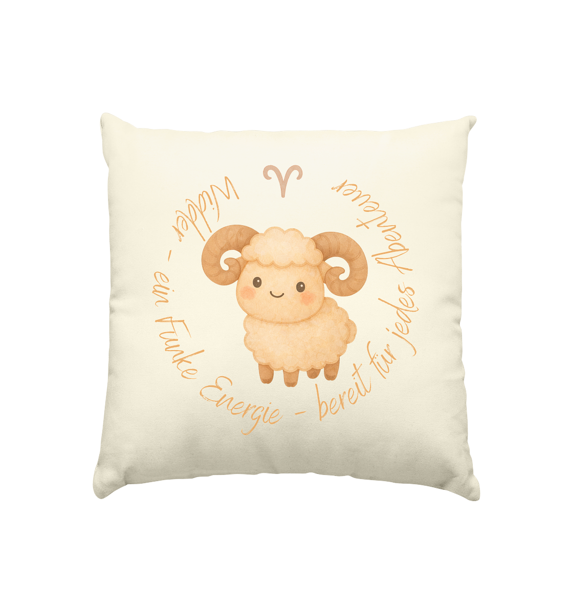 Widder - Baby Boy - Kissen natur 40x40cm