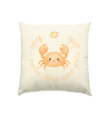 Krebs - Baby Boy - Kissen natur 40x40cm