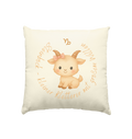 Steinbock - Baby Girl - Kissen natur 40x40cm