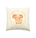 Widder - Baby Girl - Kissen natur 40x40cm