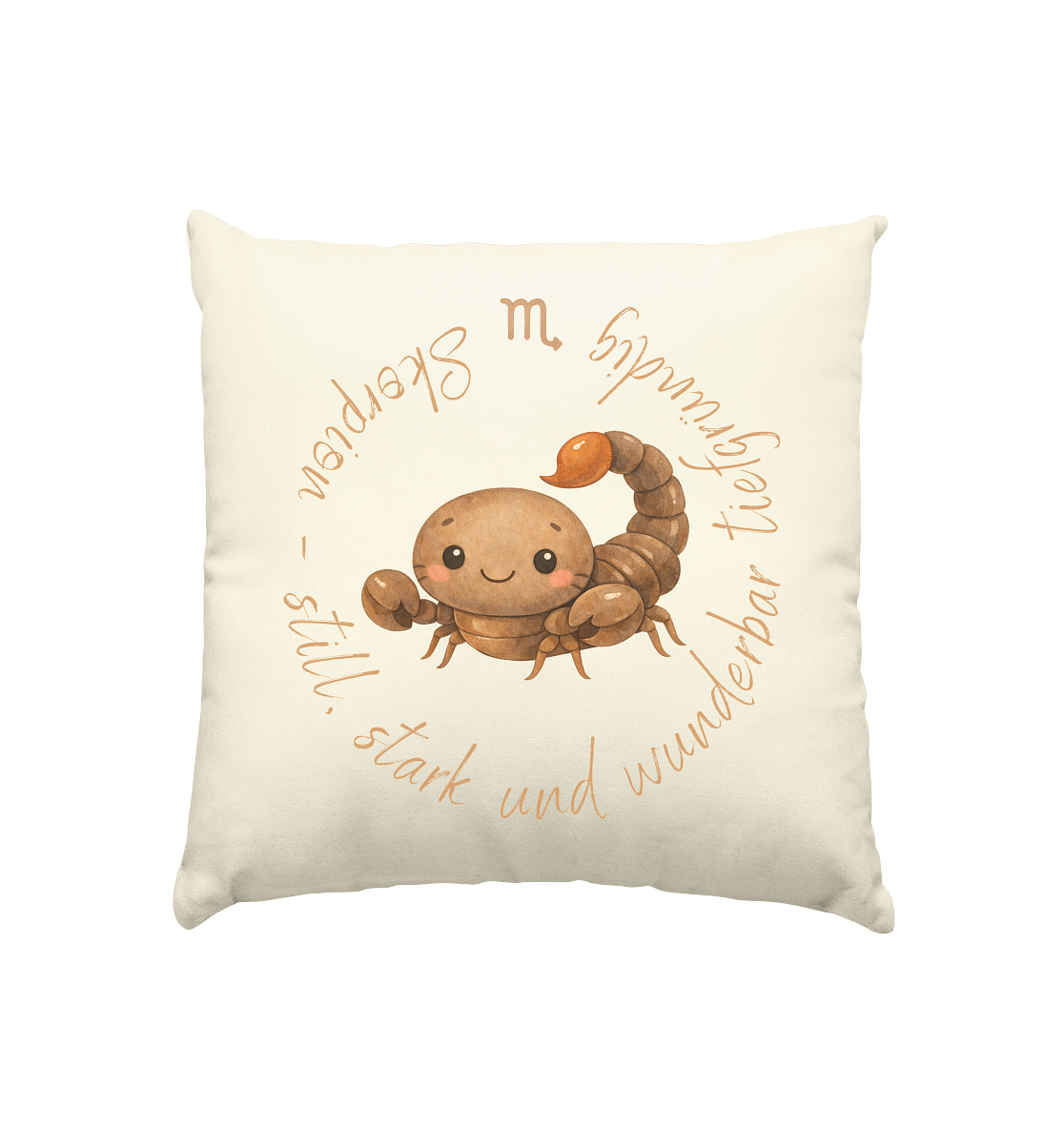 Skorpion - Baby Boy - Kissen natur 40x40cm