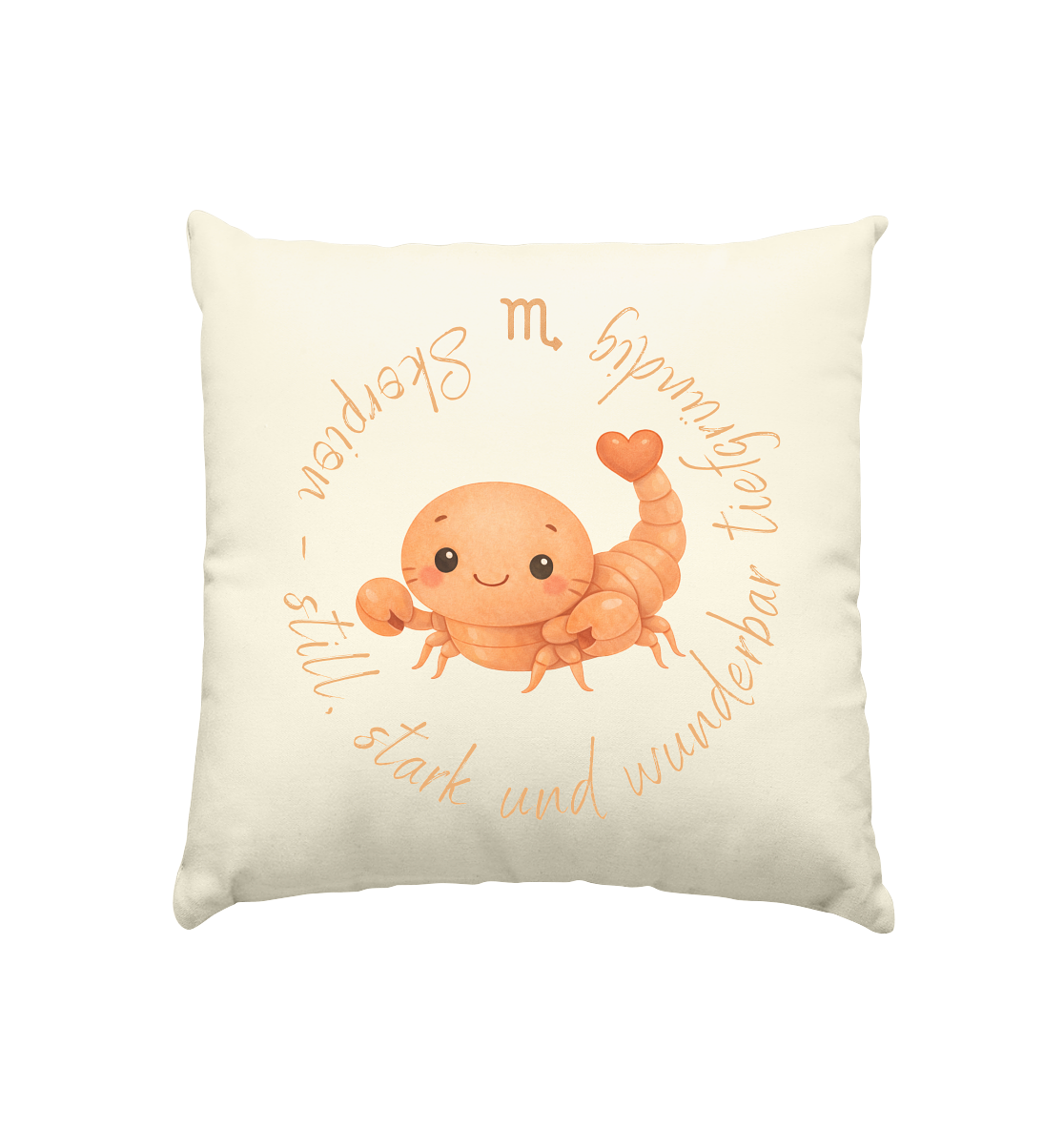 Skorpion - Baby Girl - Kissen natur 40x40cm