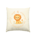 Löwe - Baby Girl - Kissen natur 40x40cm