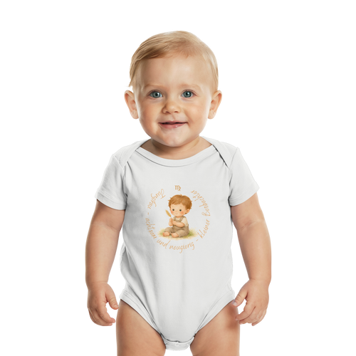 Jungfrau - Baby Boy - Organic Baby Bodysuit