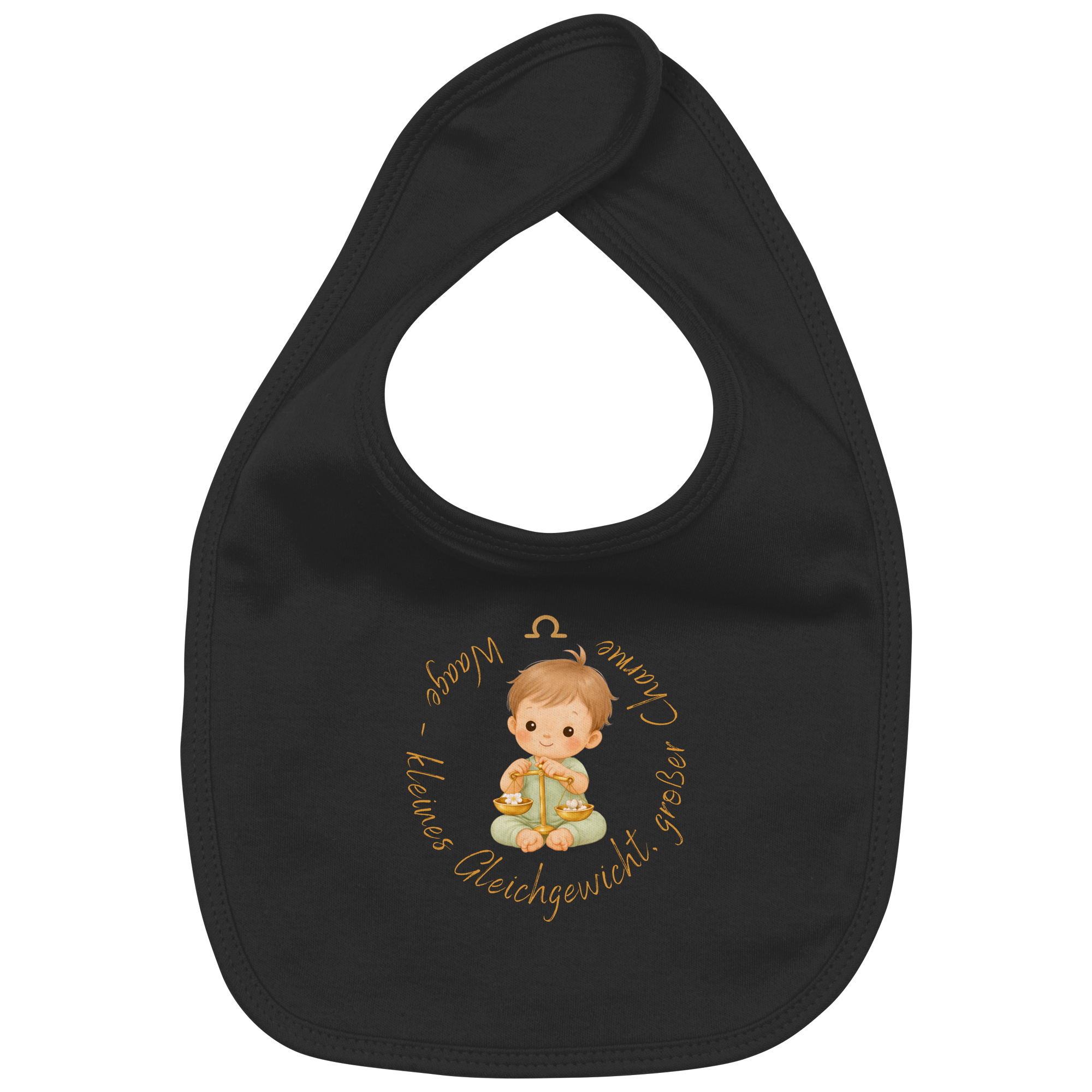 Waage - Baby Boy - Organic Baby-Lätzchen