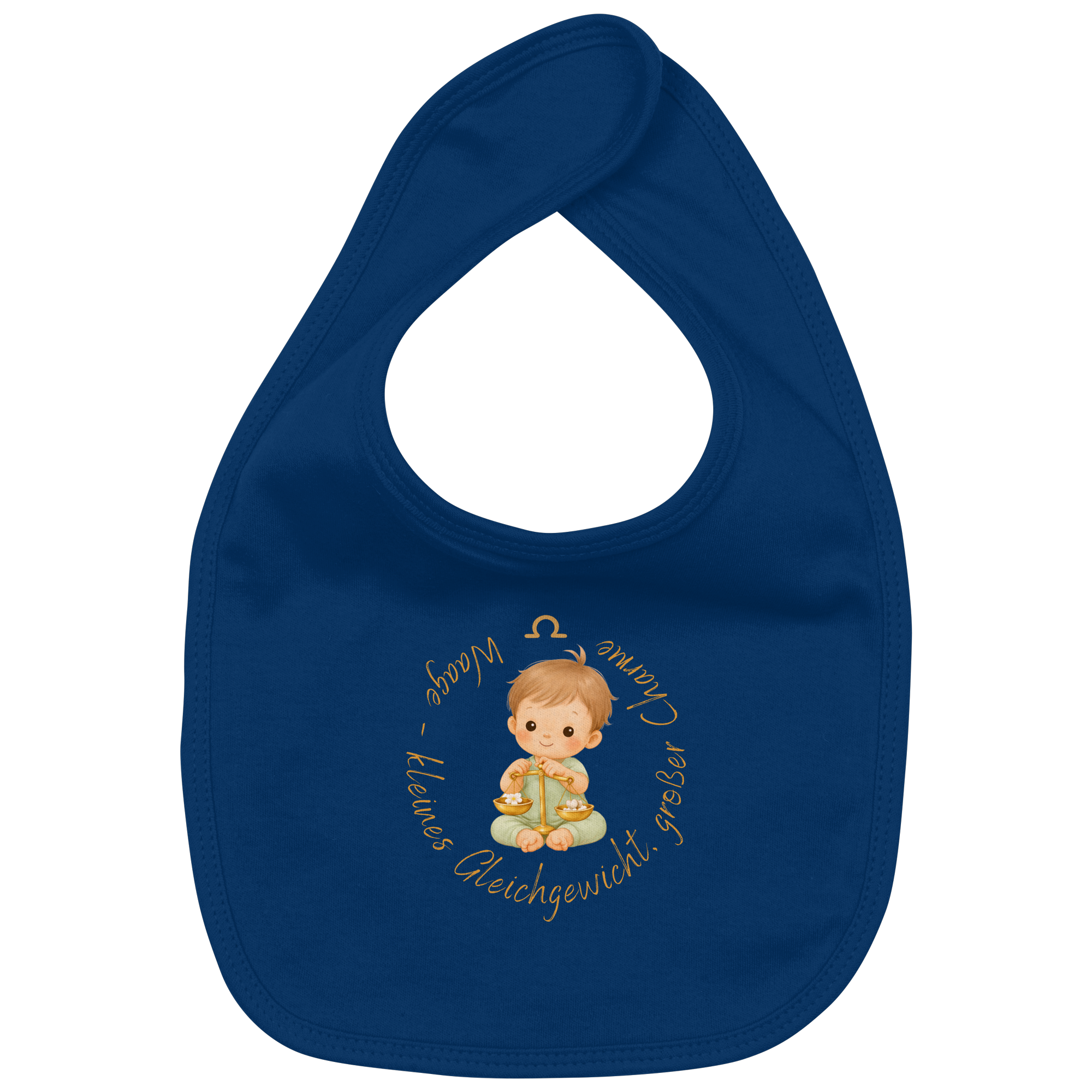 Waage - Baby Boy - Organic Baby-Lätzchen