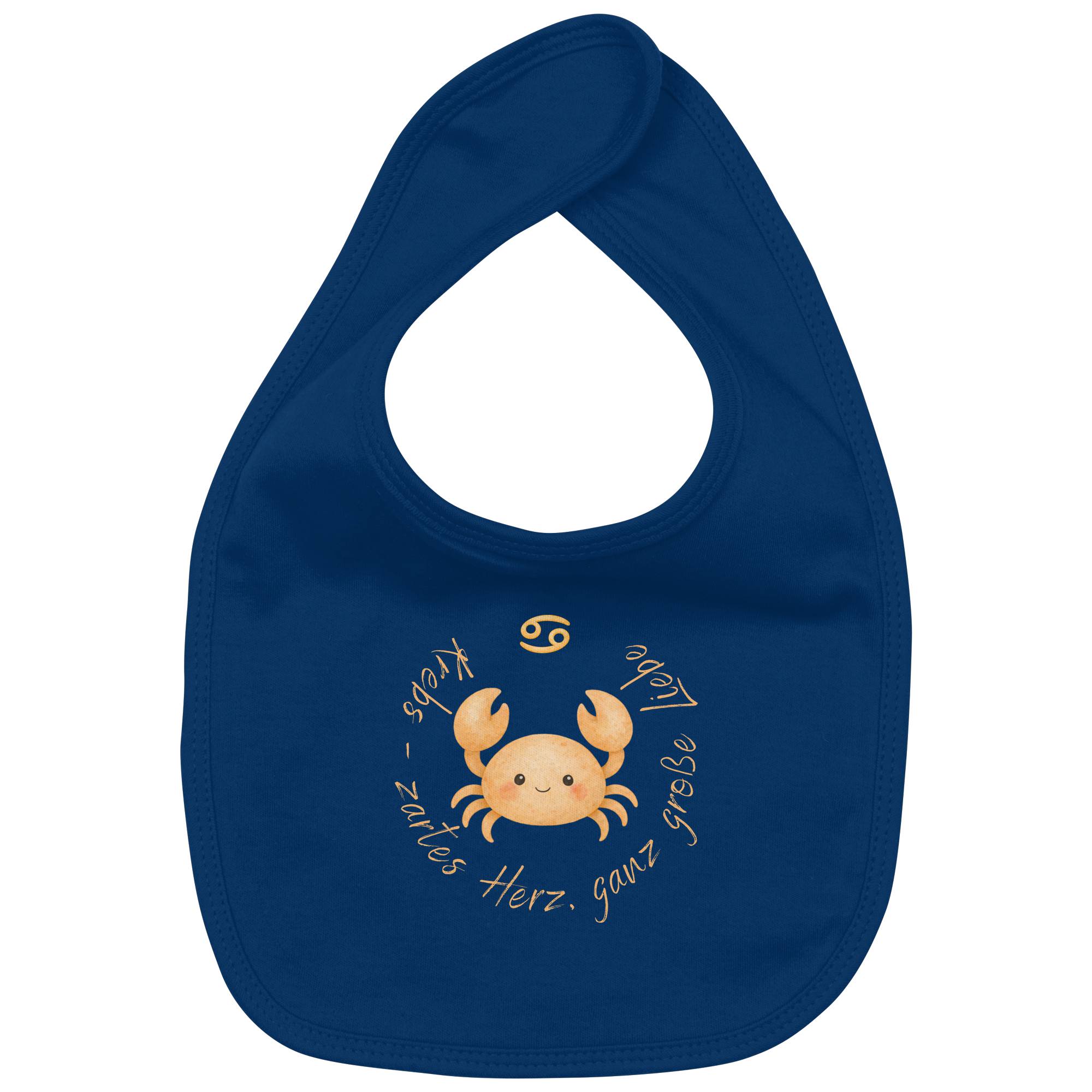 Krebs - Baby Boy - Organic Baby-Lätzchen