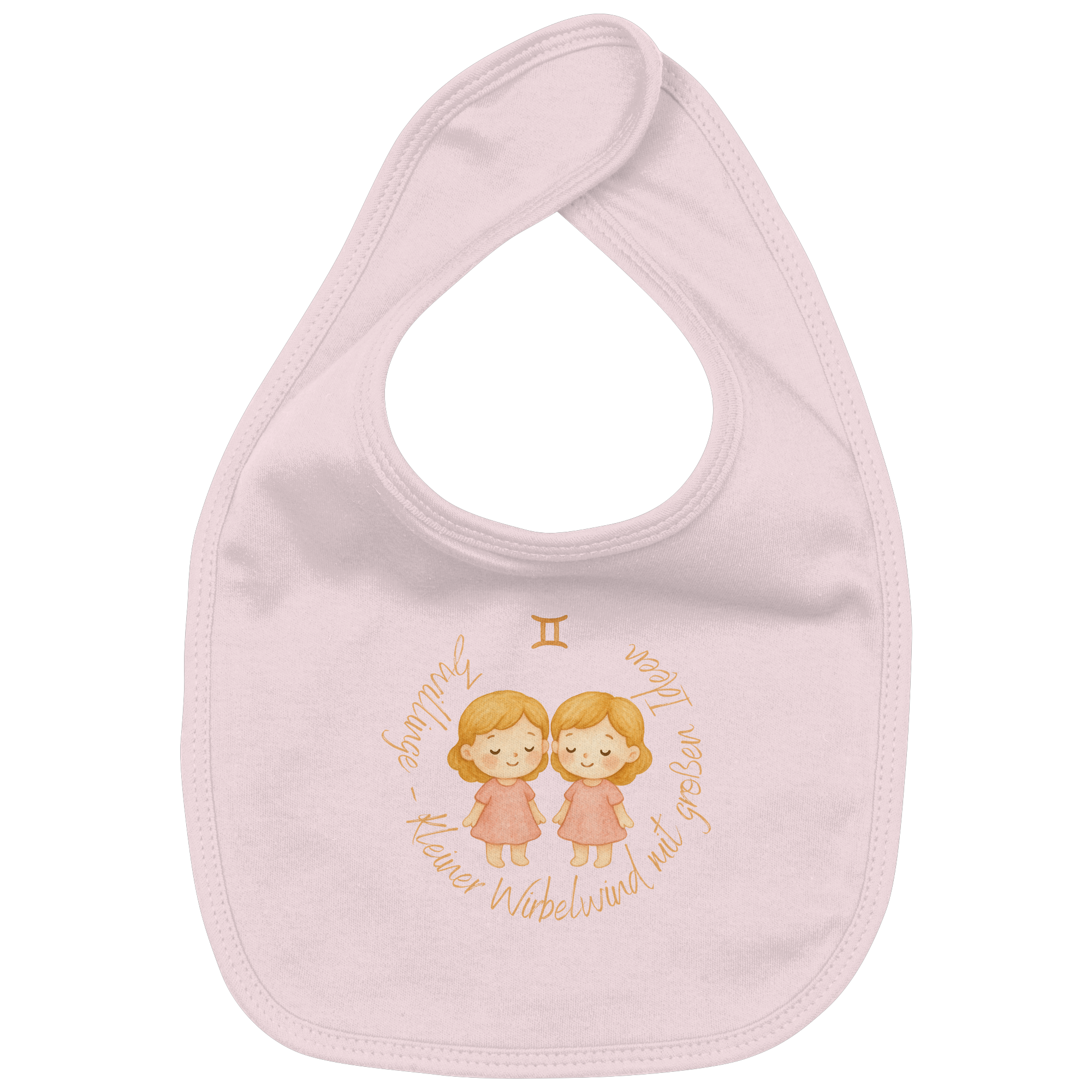 Zwillinge - Baby Girl - Organic Baby-Lätzchen