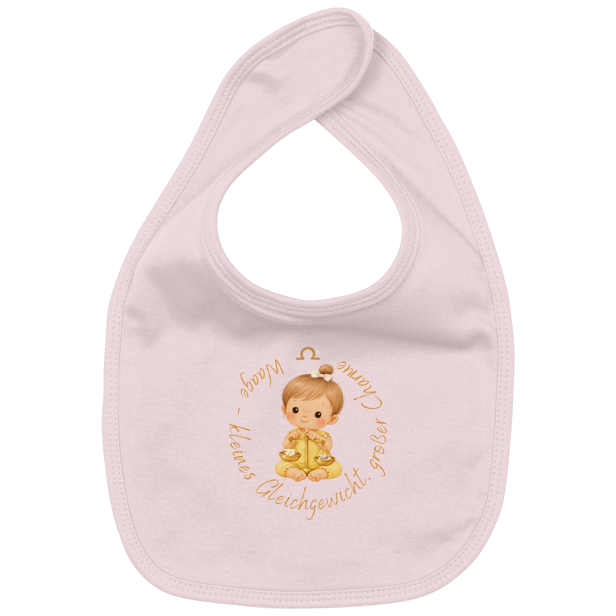 Waage - Baby Girl - Organic Baby-Lätzchen
