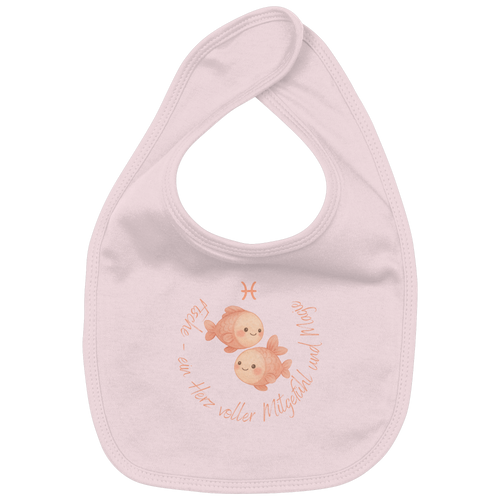 Fische - Baby Girl - Organic Baby-Lätzchen