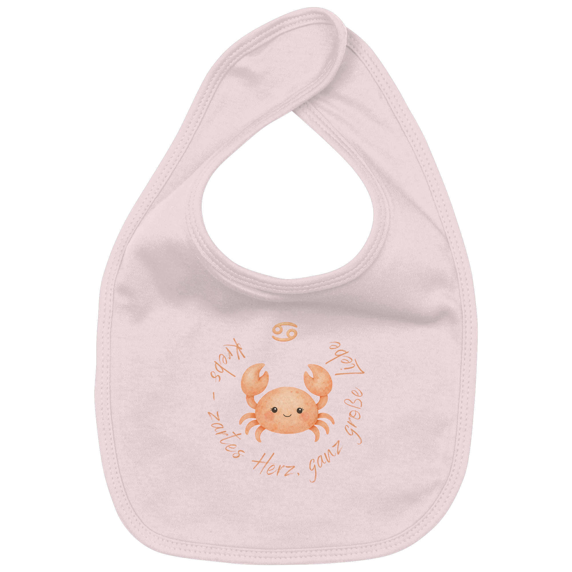 Krebs - Baby Girl - Organic Baby-Lätzchen