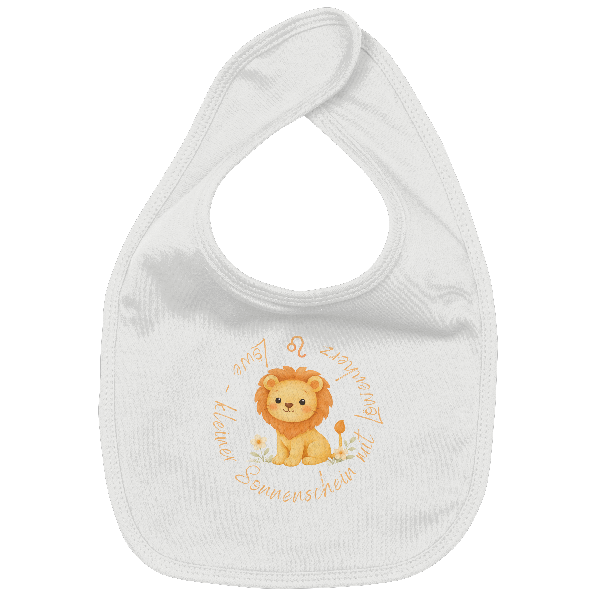 Löwe - Baby Girl - Organic Baby-Lätzchen