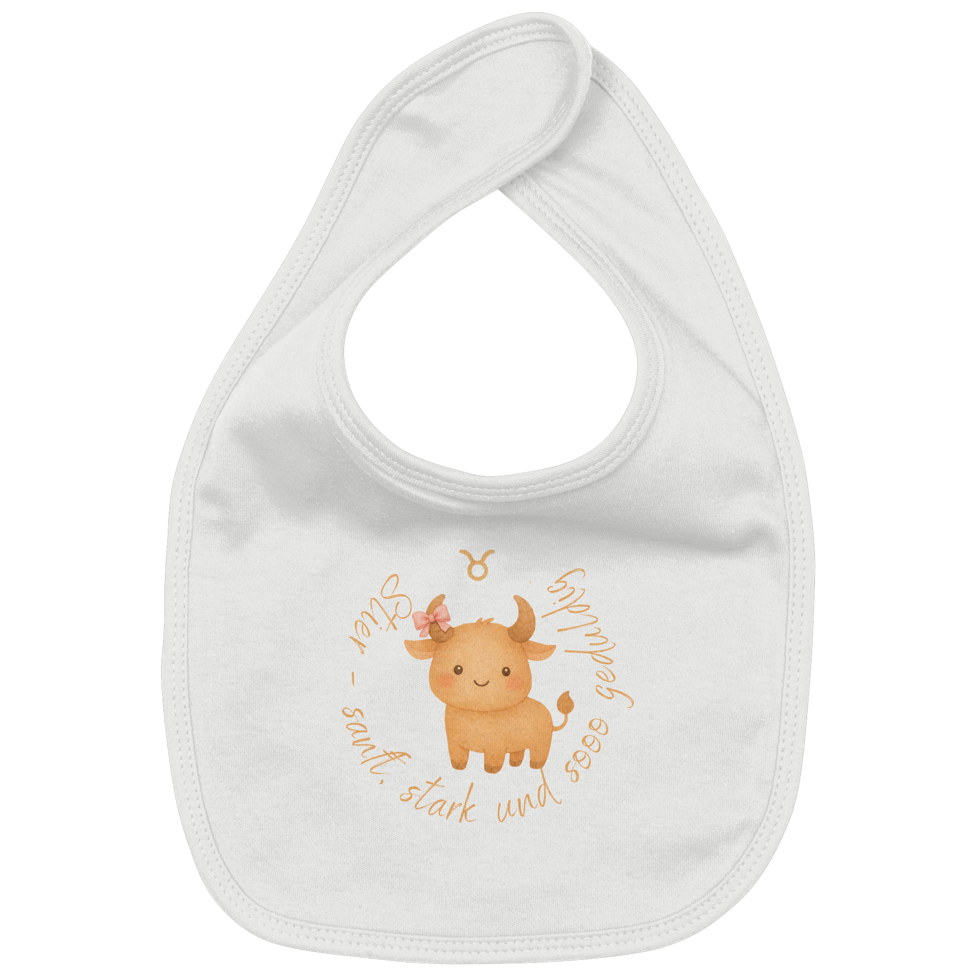 Stier - Baby Girl - Organic Baby-Lätzchen