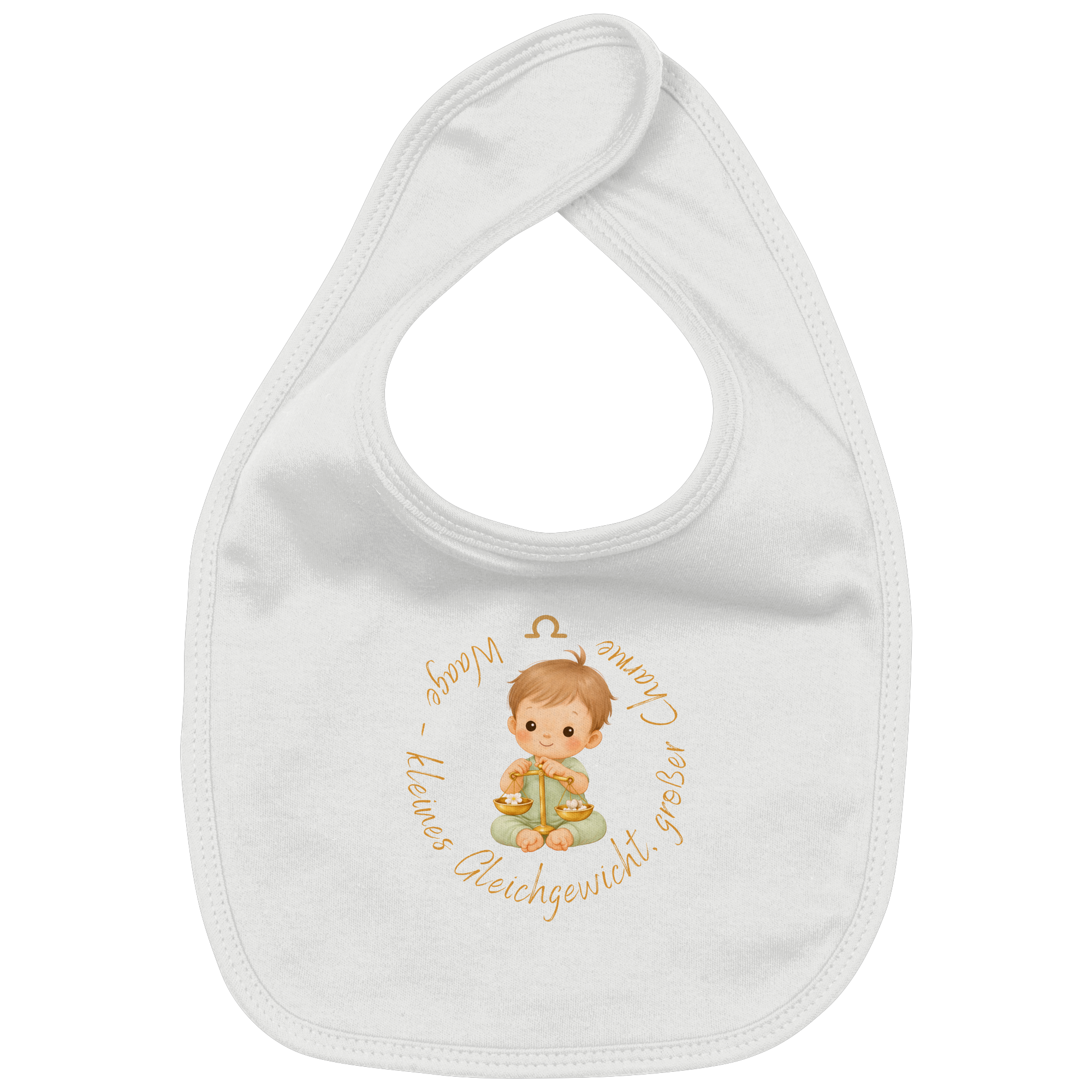 Waage - Baby Boy - Organic Baby-Lätzchen