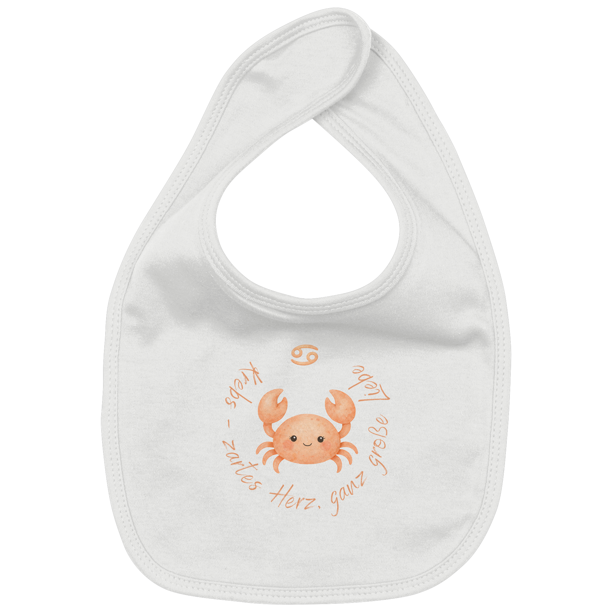 Krebs - Baby Girl - Organic Baby-Lätzchen