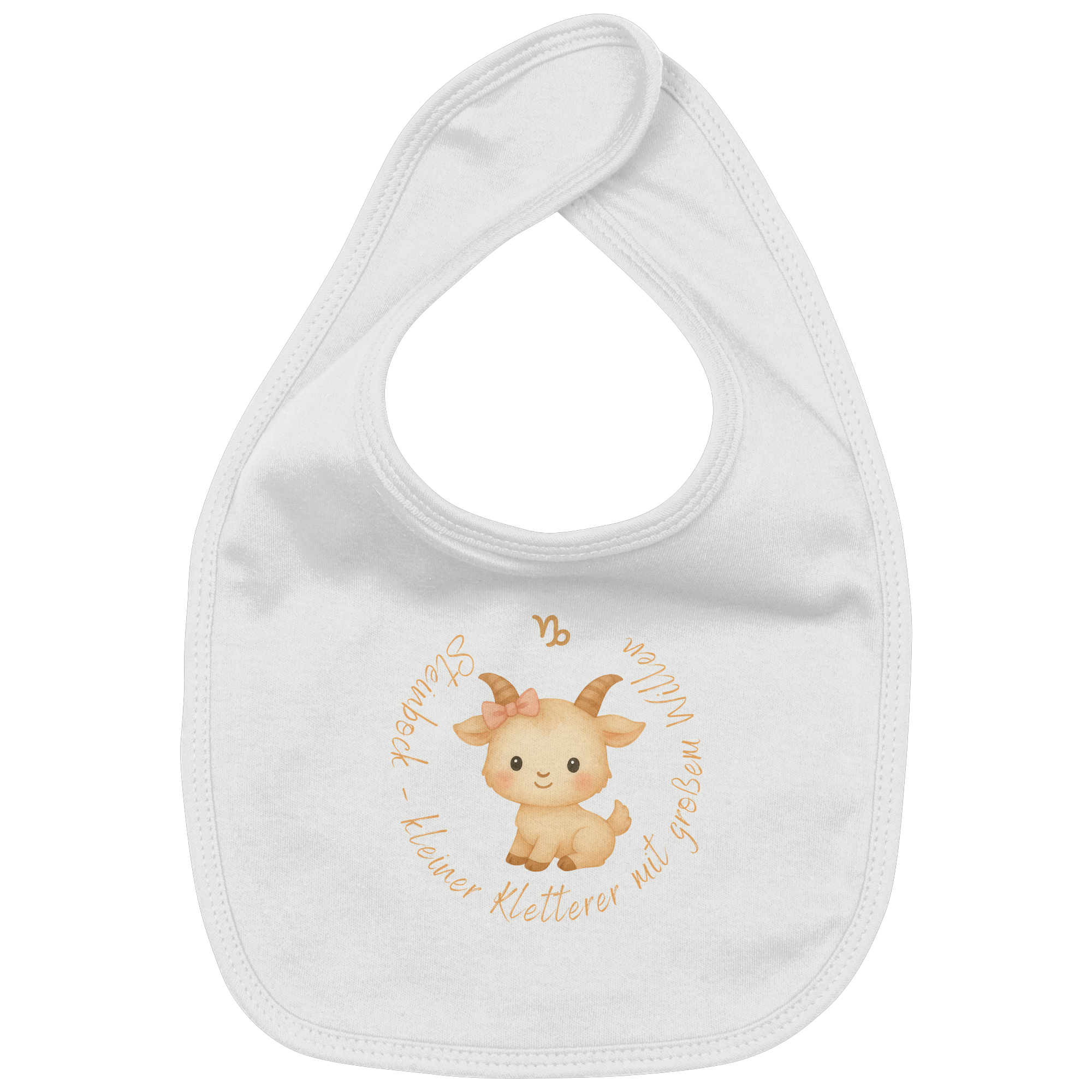 Steinbock - Baby Girl - Organic Baby-Lätzchen