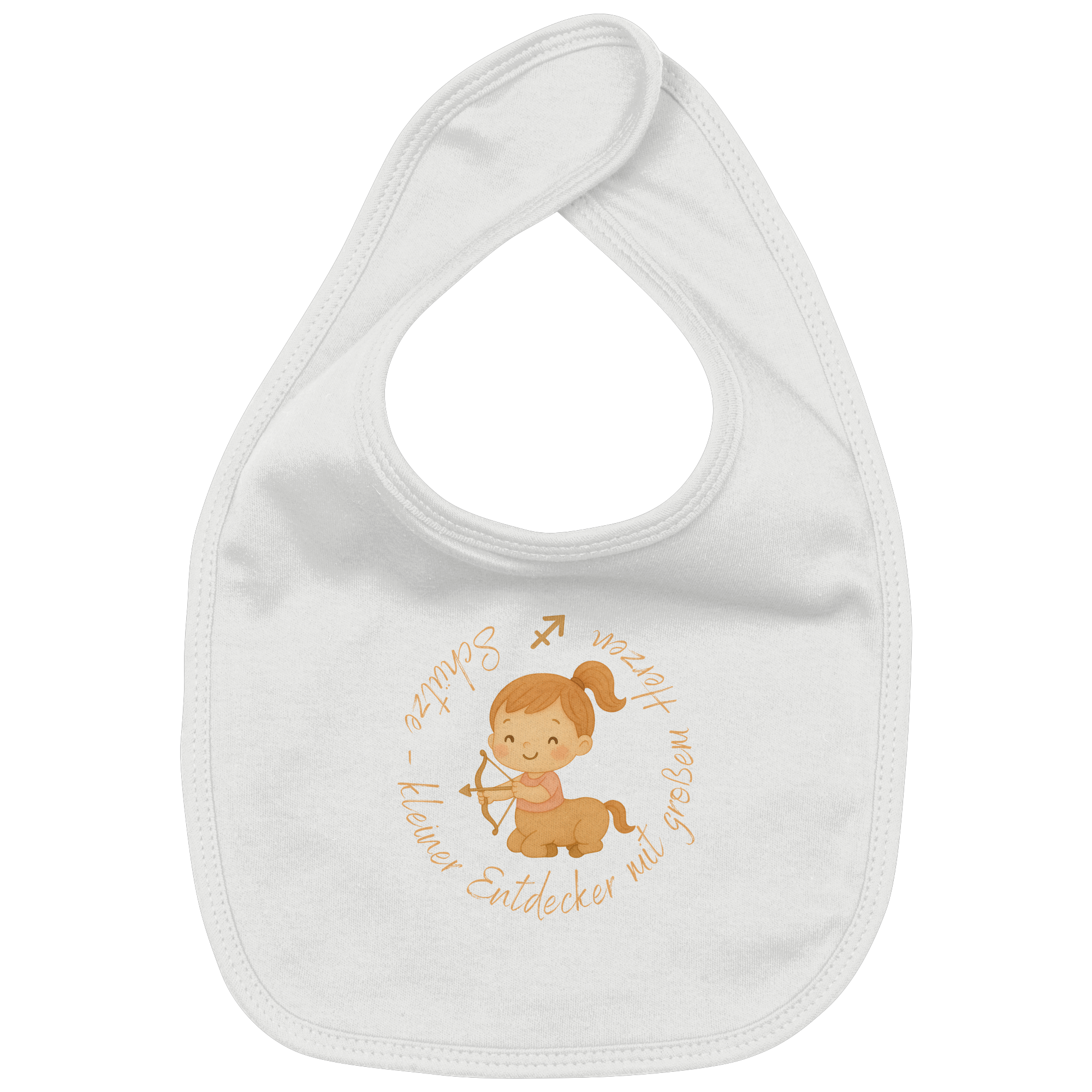 Schütze - Mädchen - Organic Baby-Lätzchen