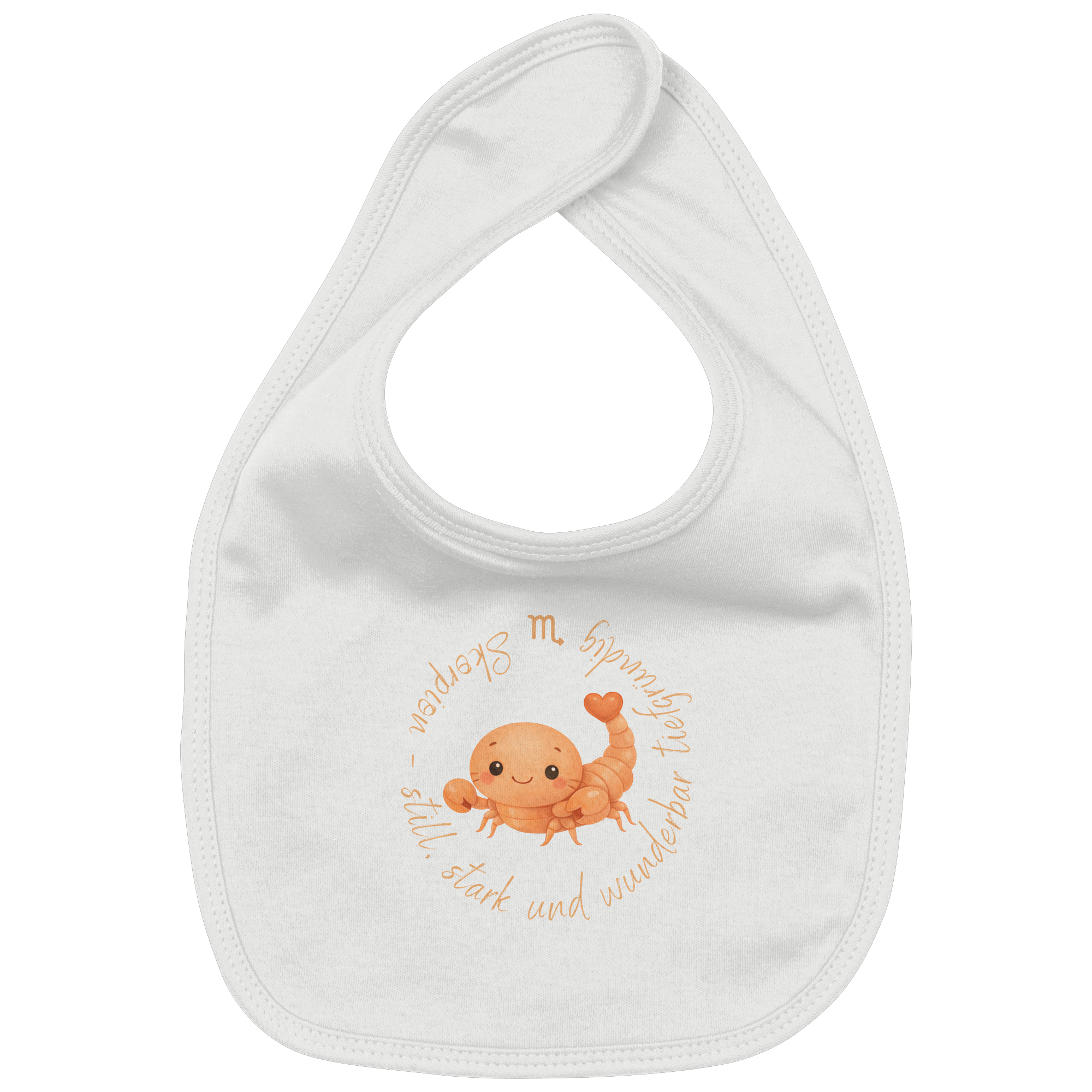 Skorpion - Baby Girl - Organic Baby-Lätzchen