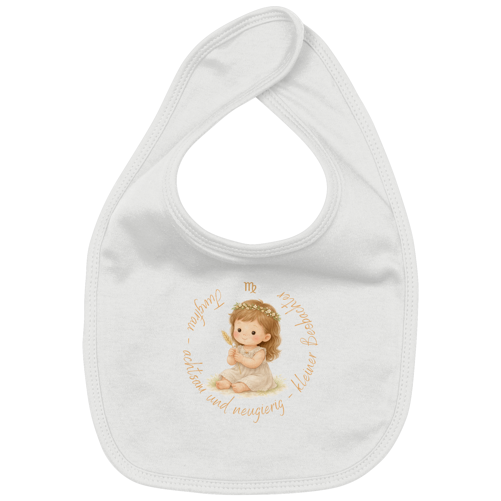 Jungfrau - Baby Girl - Organic Baby-Lätzchen