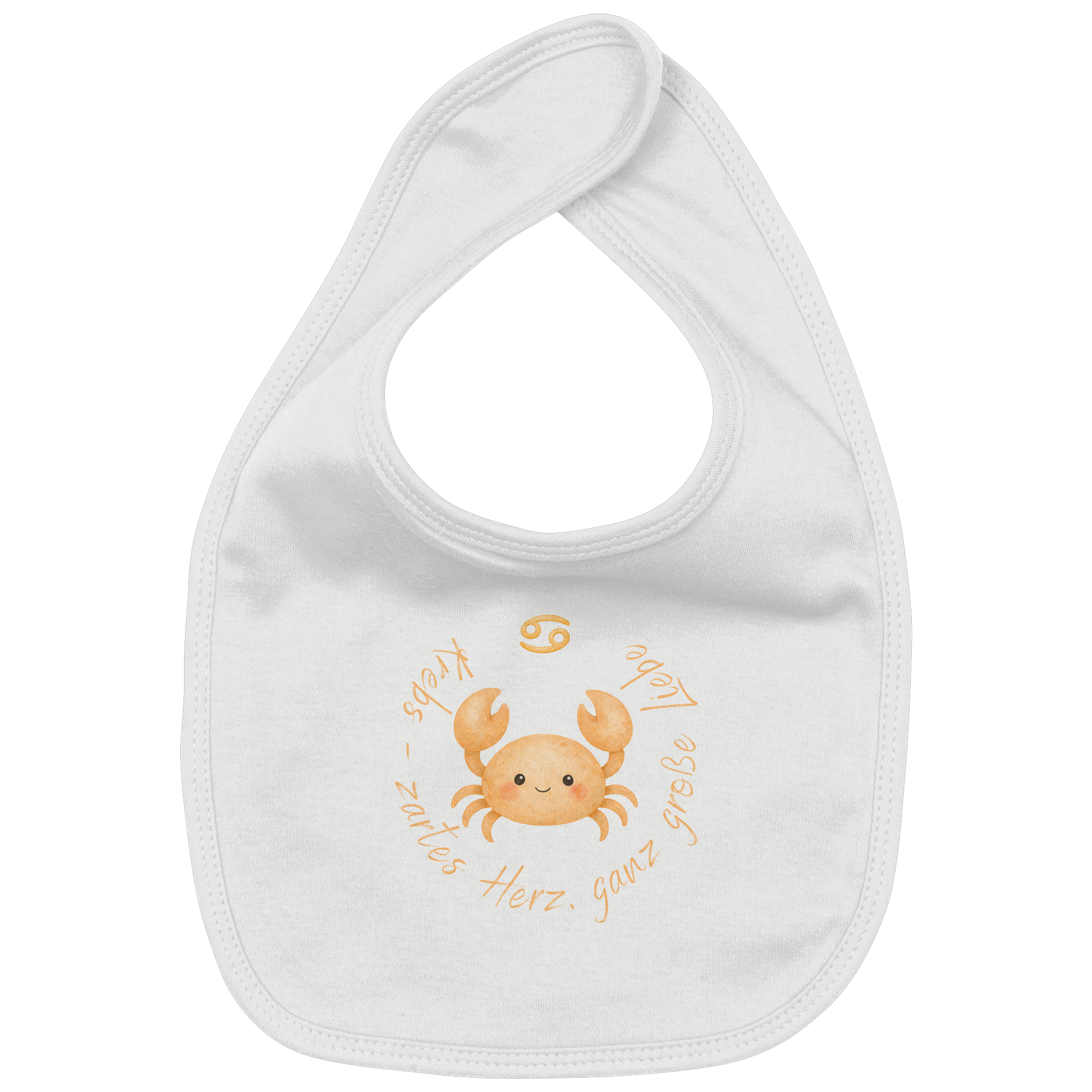 Krebs - Baby Boy - Organic Baby-Lätzchen